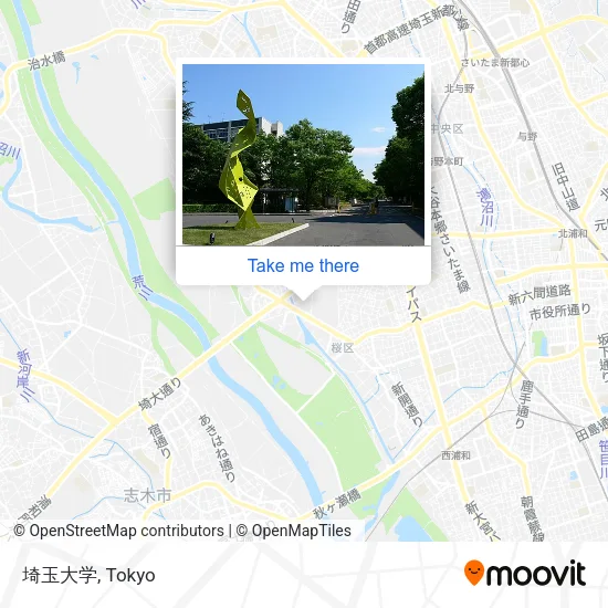 埼玉大学 map