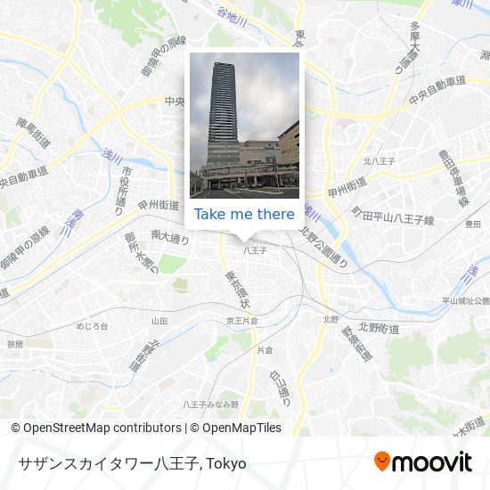 サザンスカイタワー八王子 map