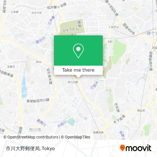 市川大野郵便局 map