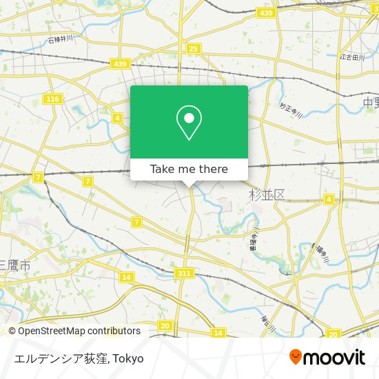 エルデンシア荻窪 map