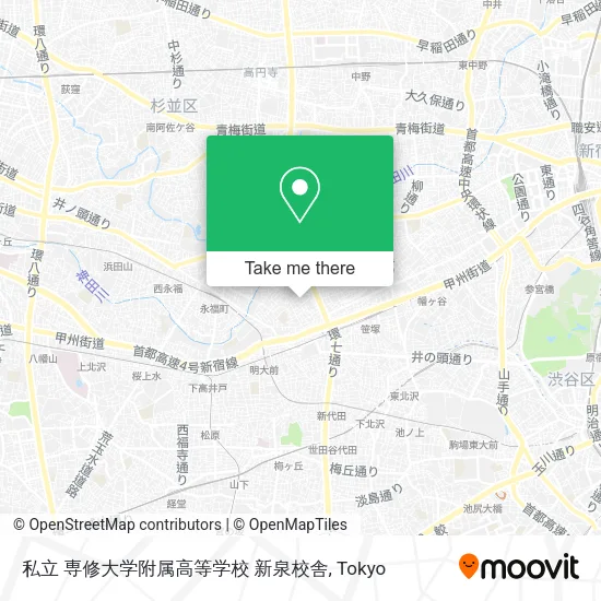 私立 専修大学附属高等学校 新泉校舎 map