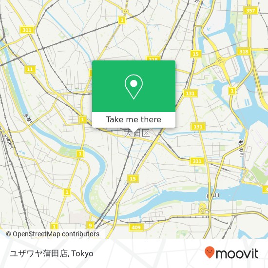 ユザワヤ蒲田店 map