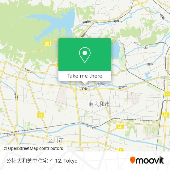 公社大和芝中住宅イ-12 map