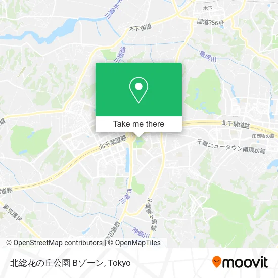 Hokuso Flower Hill Park B Zone map