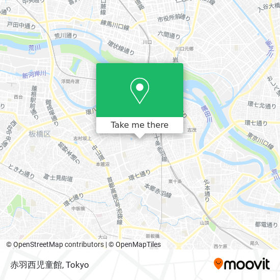 赤羽西児童館 map