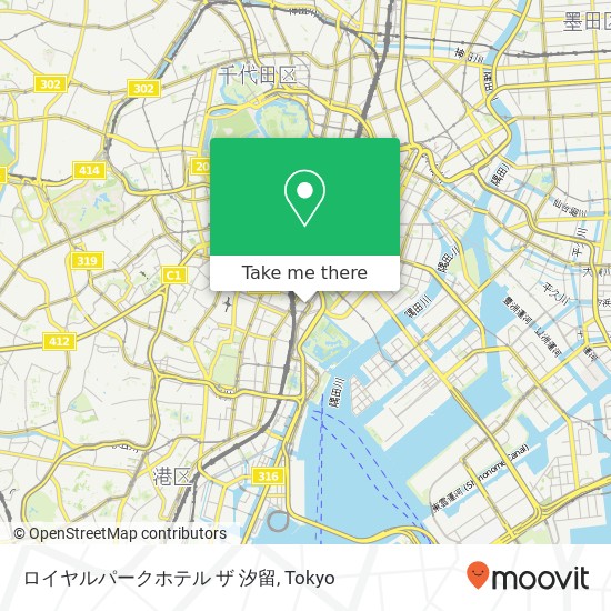 ロイヤルパークホテル ザ 汐留 map