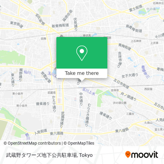 武蔵野タワーズ地下公共駐車場 map