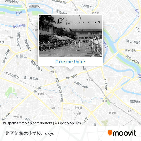 北区立 梅木小学校 map