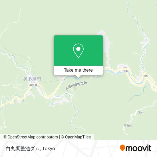白丸調整池ダム map
