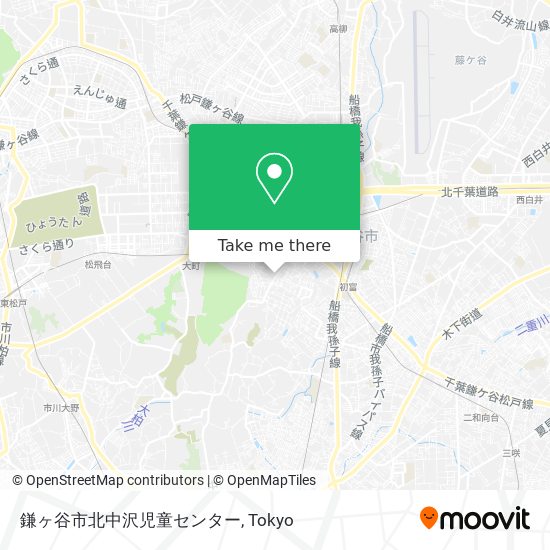 鎌ヶ谷市北中沢児童センター map