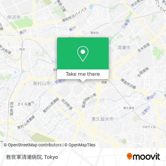 救世軍清瀬病院 map