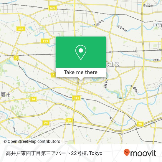 高井戸東四丁目第三アパート22号棟 map