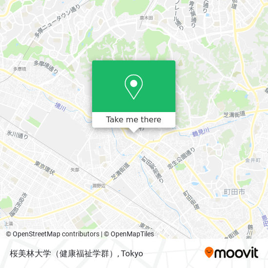 桜美林大学（健康福祉学群） map