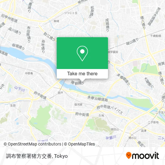 Chofu Police Station Inogata Koban map