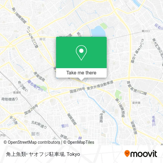 角上魚類･ヤオフジ駐車場 map
