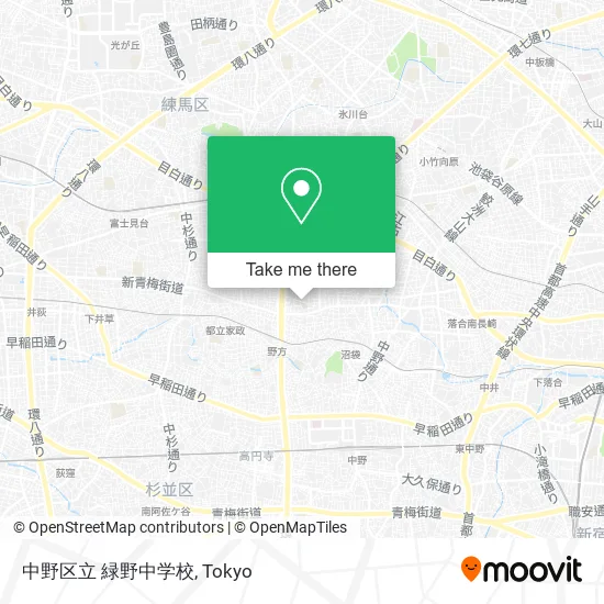 中野区立 緑野中学校 map