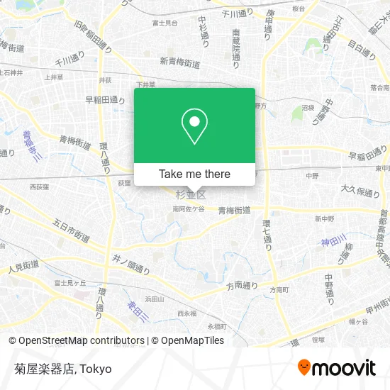 菊屋楽器店 map