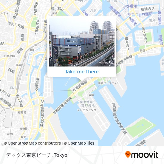 デックス東京ビーチ map