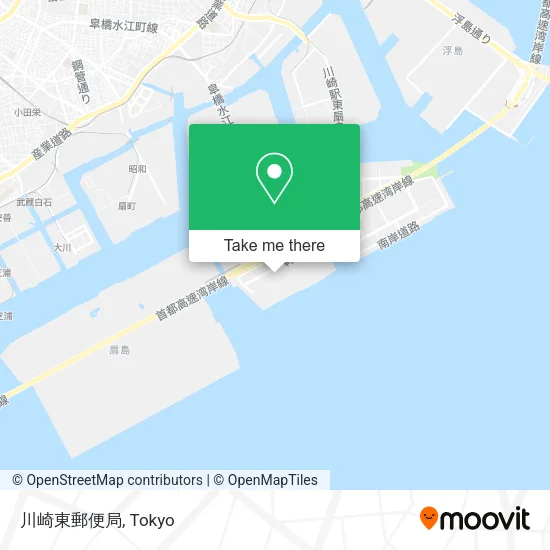 Kawasaki East Post Office map