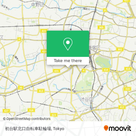 初台駅北口自転車駐輪場 map