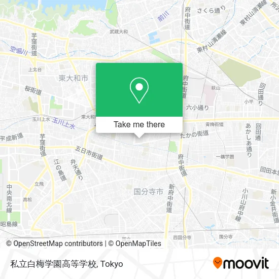 私立白梅学園高等学校 map