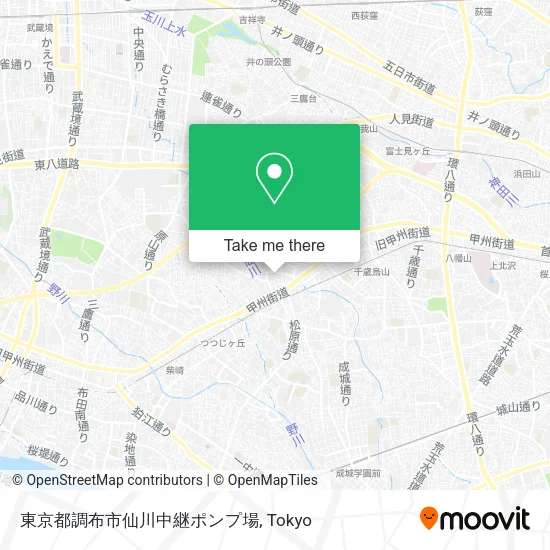 東京都調布市仙川中継ポンプ場 map