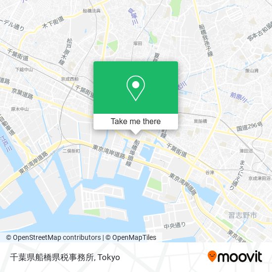 千葉県船橋県税事務所 map