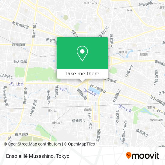 Ensoleillé Musashino map