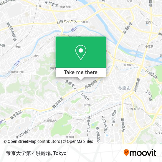 帝京大学第４駐輪場 map