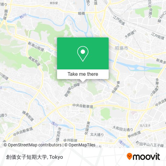 創価女子短期大学 map