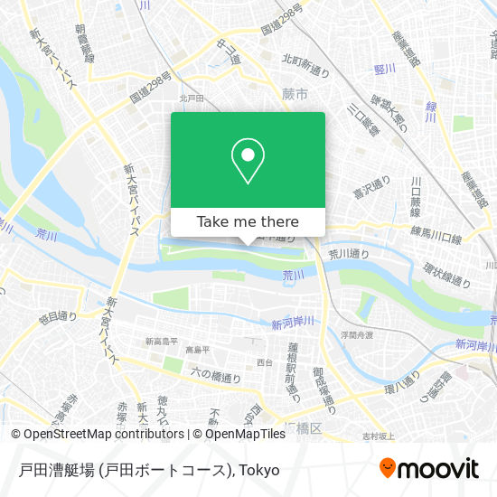 戸田漕艇場 (戸田ボートコース) map