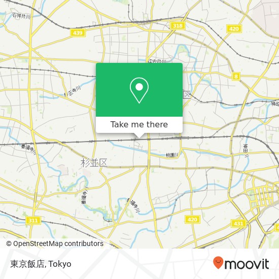 東京飯店 map