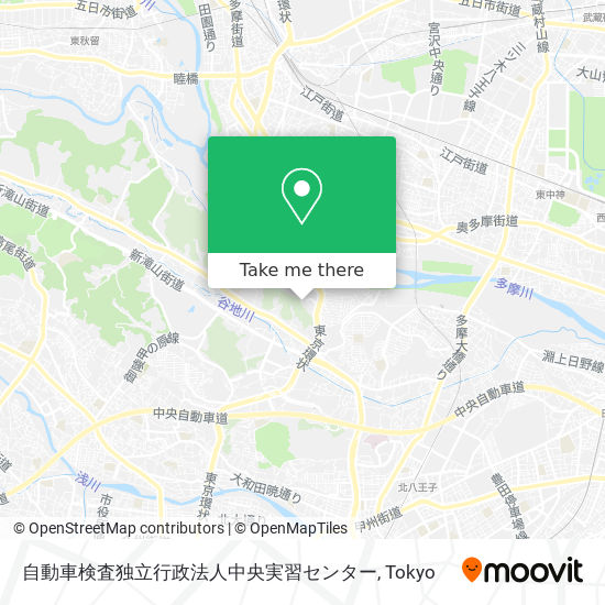 自動車検査独立行政法人中央実習センター map