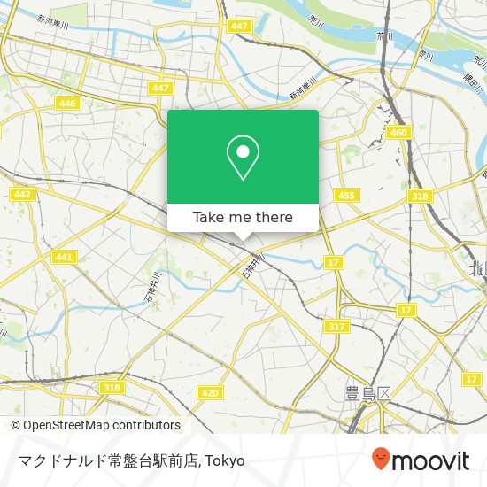 マクドナルド常盤台駅前店 map