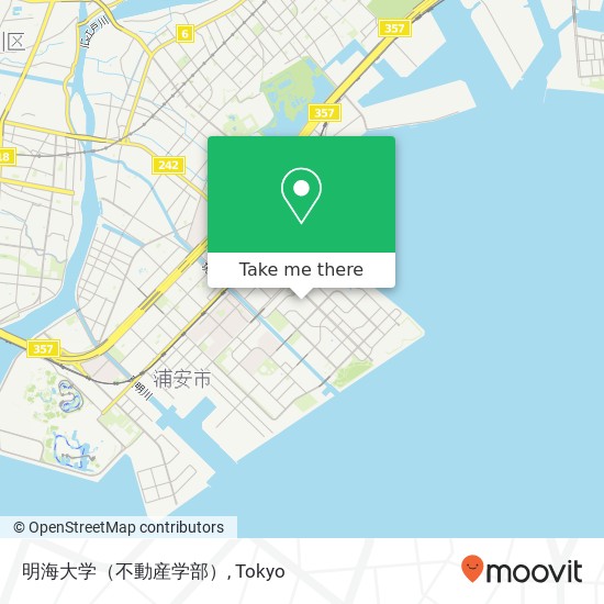 明海大学（不動産学部） map