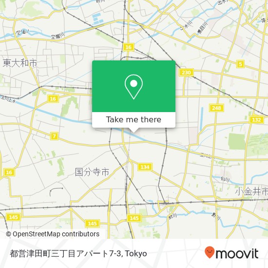 都営津田町三丁目アパート7-3 map