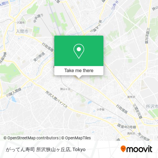 がってん寿司 所沢狭山ヶ丘店 map