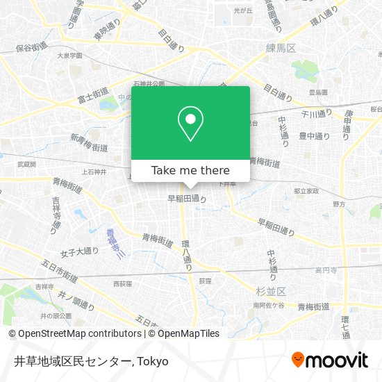 井草地域区民センター map