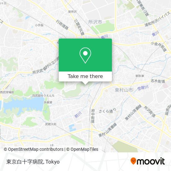 東京白十字病院 map