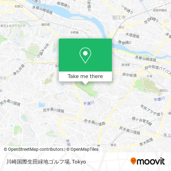 川崎国際生田緑地ゴルフ場 map