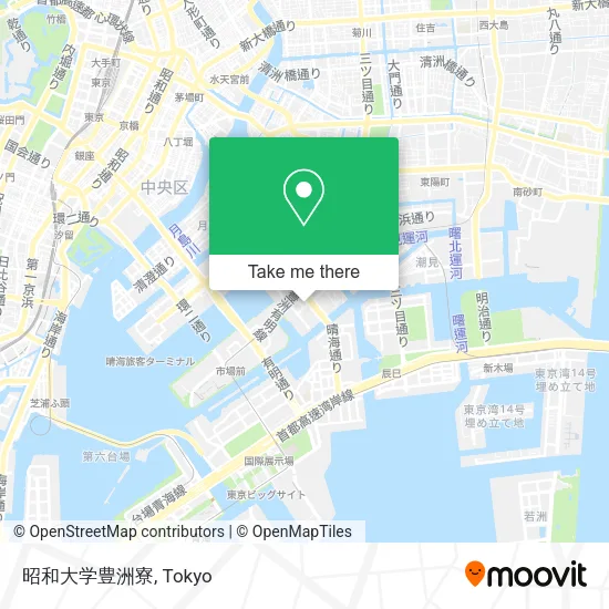 昭和大学豊洲寮 map