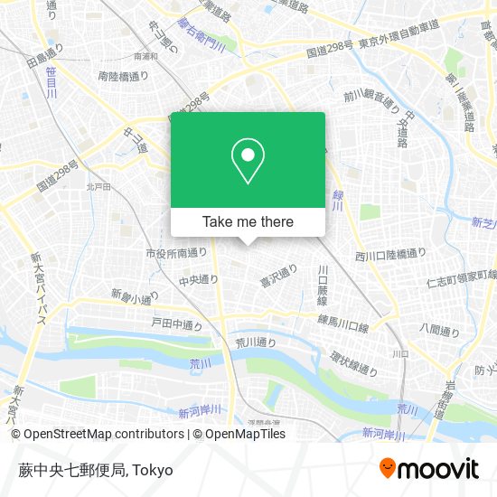 蕨中央七郵便局 map