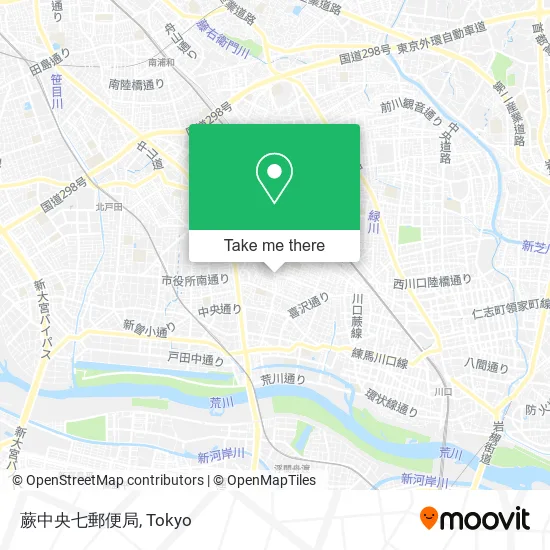 蕨中央七郵便局 map