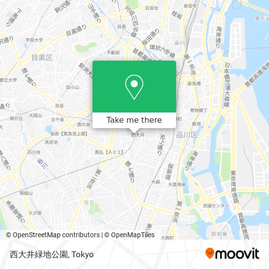 西大井緑地公園 map