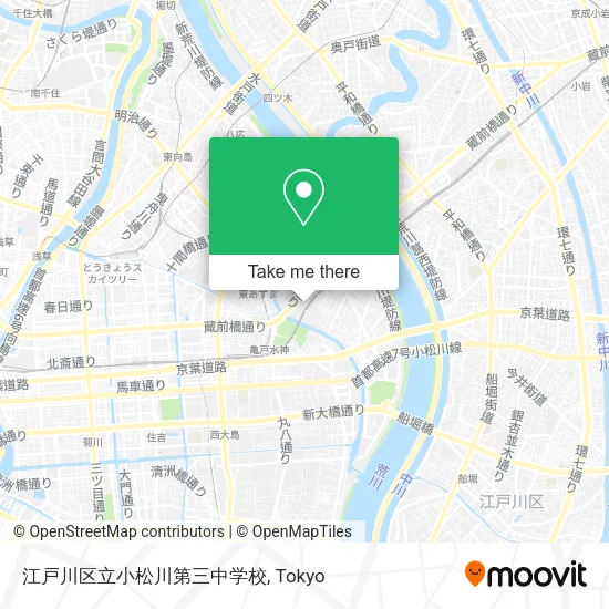 江戸川区立小松川第三中学校 map