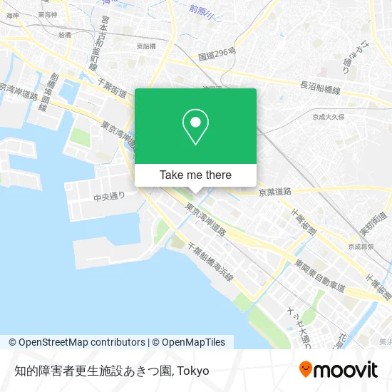 知的障害者更生施設あきつ園 map