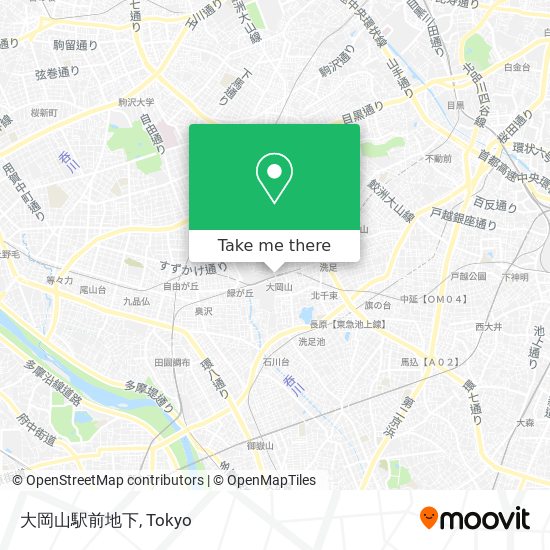 大岡山駅前地下 map