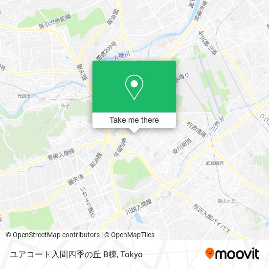 ユアコート入間四季の丘 B棟 map