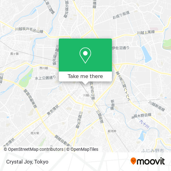 How To Get To Crystal Joy In 川越市 By Bus