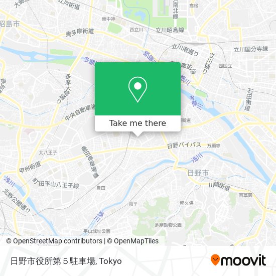 日野市役所第５駐車場 map